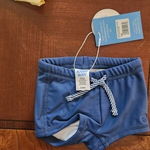 NWT Rugged Butts Blue Kids Swim Trunks